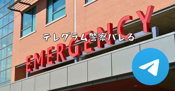 テレグラム警察バレる
