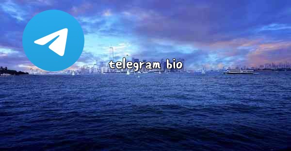 telegram bio