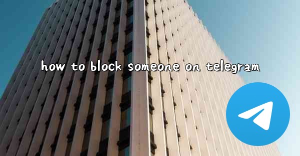 how to block someone on telegram