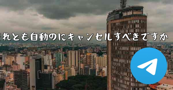 紙飛行機は自分でキャンセルするべきですかそれとも自動のにキャンセルすべきですか