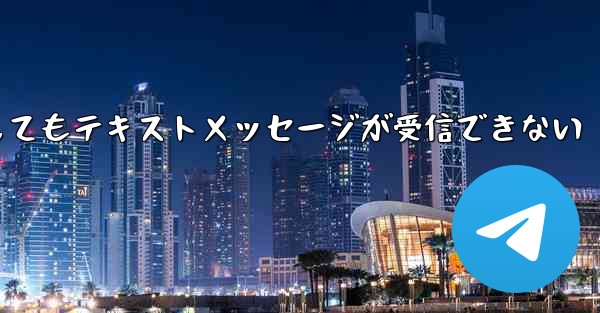 紙飛行機の番号を入力してもテキストメッセージが受信できない