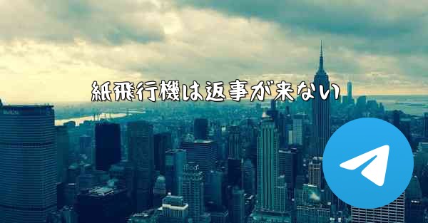 紙飛行機は返事が来ない