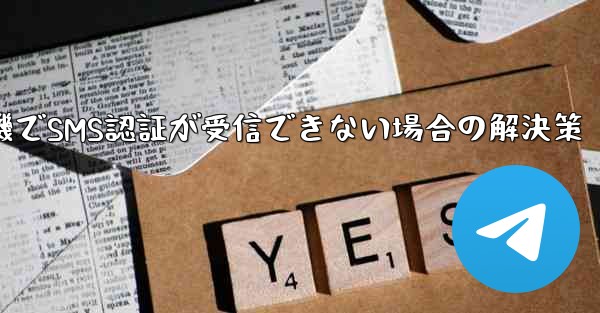 紙飛行機でSMS認証が受信できない場合の解決策