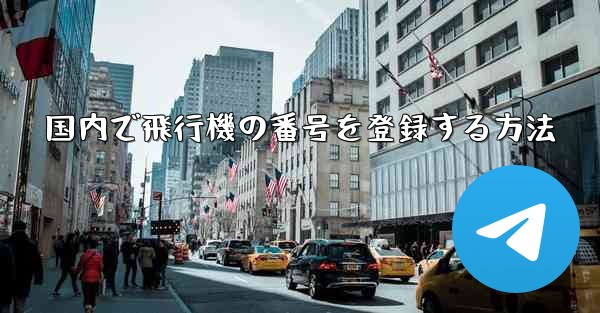 国内で飛行機の番号を登録する方法