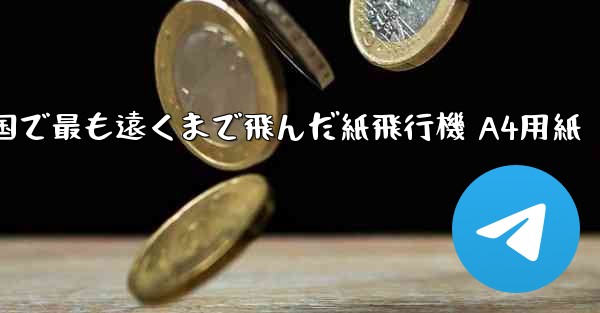 中国で最も遠くまで飛んだ紙飛行機 A4用紙