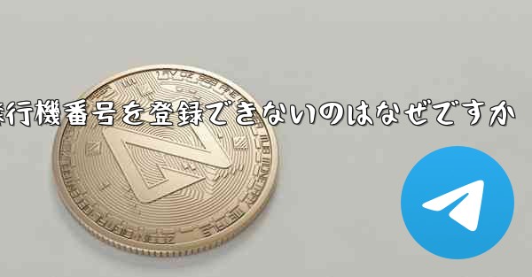 国内の携帯電話番号で飛行機番号を登録できないのはなぜですか