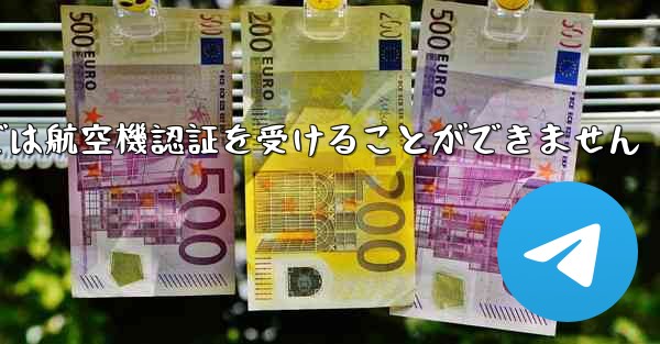 登録されている航空機番号では航空機認証を受けることができません