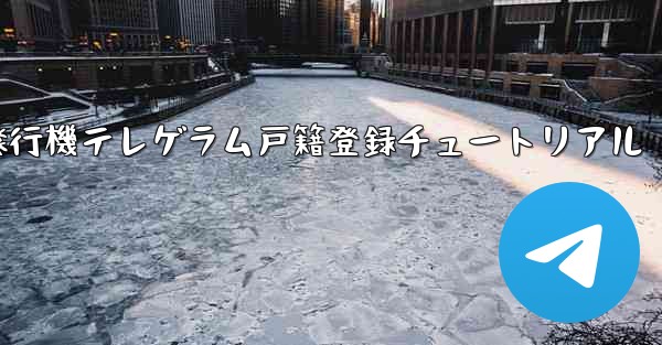 紙飛行機テレゲラム戸籍登録チュートリアル