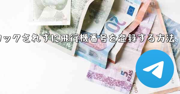 ブロックされずに飛行機番号を登録する方法