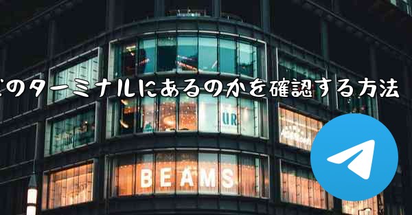 フライトがどのターミナルにあるのかを確認する方法