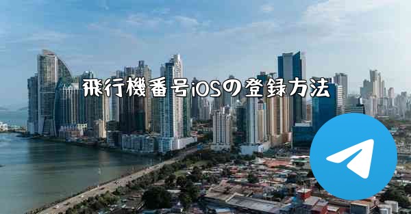 飛行機番号iOSの登録方法