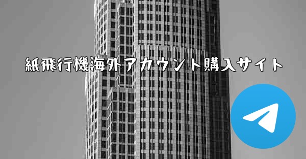紙飛行機海外アカウント購入サイト