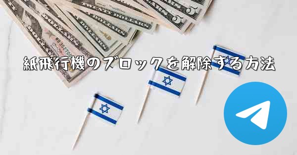 紙飛行機のブロックを解除する方法