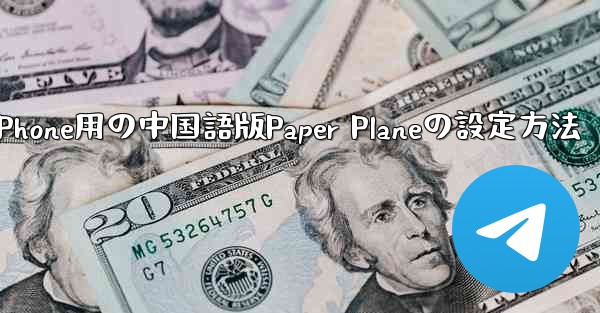 iPhone用の中国語版Paper Planeの設定方法