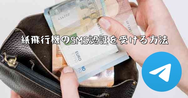 紙飛行機のSMS認証を受ける方法