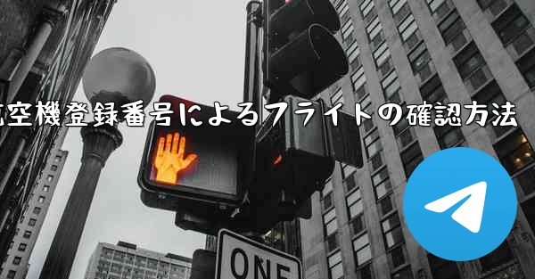 航空機登録番号によるフライトの確認方法