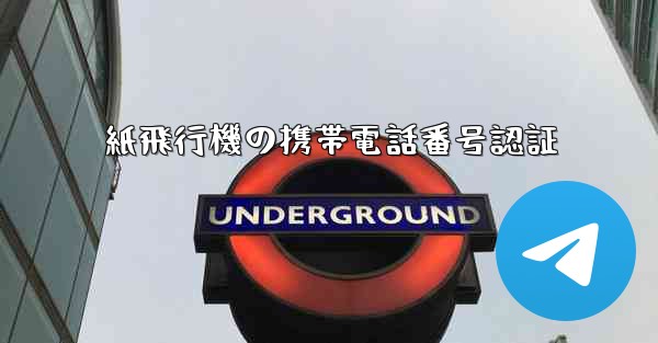 紙飛行機の携帯電話番号認証