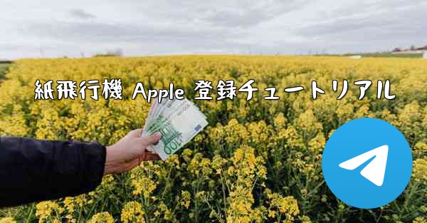 紙飛行機 Apple 登録チュートリアル