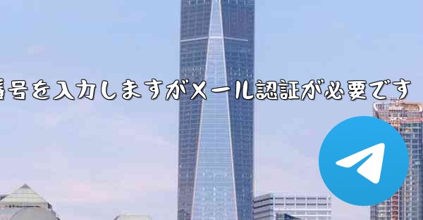 紙飛行機は携帯電話番号を入力しますがメール認証が必要です