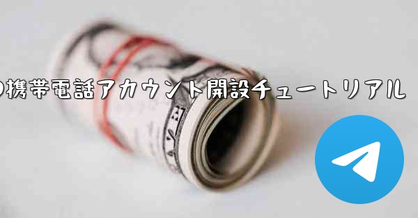 紙飛行機の携帯電話アカウント開設チュートリアル
