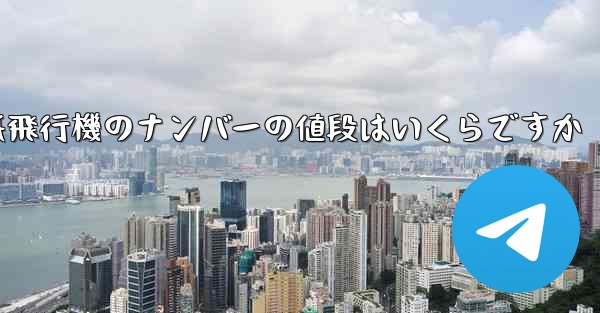 紙飛行機のナンバーの値段はいくらですか