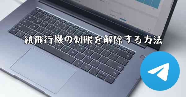 紙飛行機の制限を解除する方法