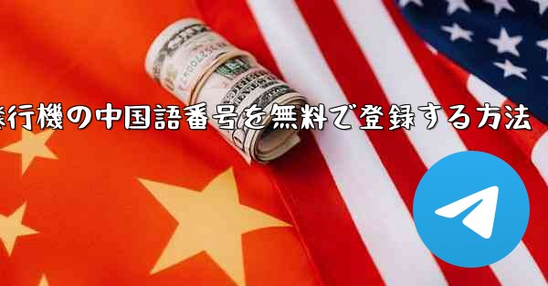 紙飛行機の中国語番号を無料で登録する方法