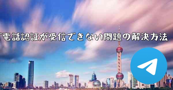 紙飛行機で電話認証が受信できない問題の解決方法