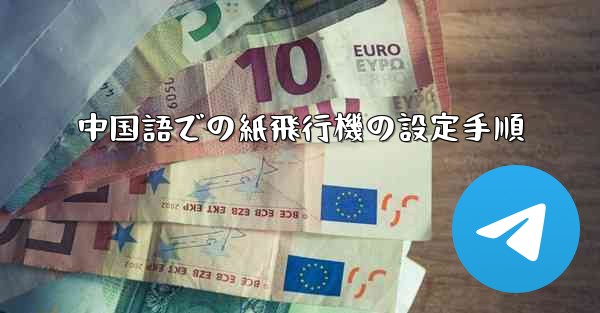 中国語での紙飛行機の設定手順