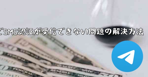 紙飛行機でSMS認証が受信できない問題の解決方法