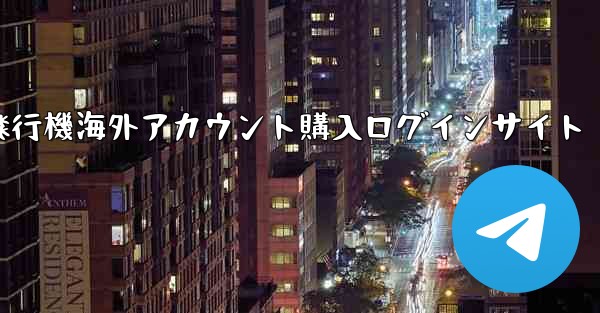 紙飛行機海外アカウント購入ログインサイト