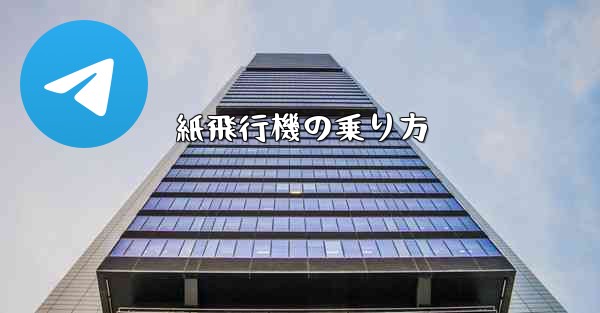 紙飛行機の乗り方