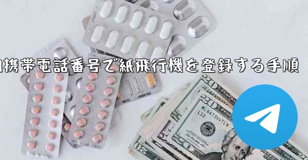 国内携帯電話番号で紙飛行機を登録する手順