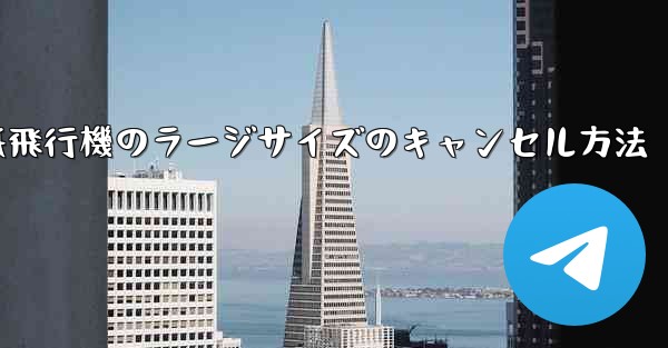 紙飛行機のラージサイズのキャンセル方法