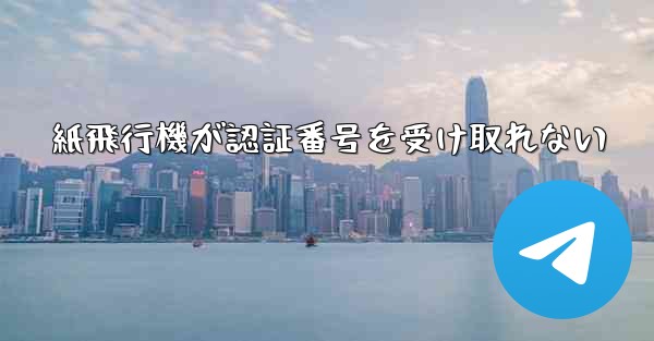 紙飛行機が認証番号を受け取れない