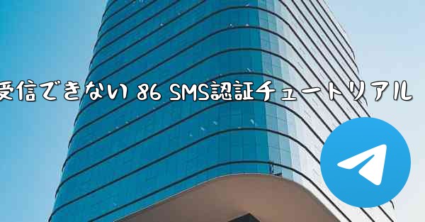 紙飛行機が受信できない 86 SMS認証チュートリアル