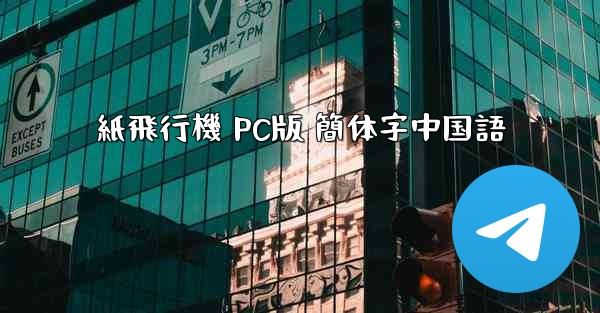 紙飛行機 PC版 簡体字中国語