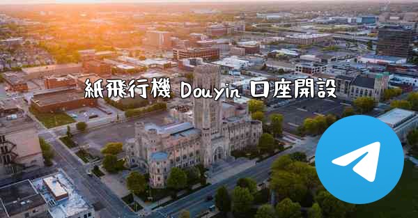 紙飛行機 Douyin 口座開設