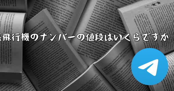 紙飛行機のナンバーの値段はいくらですか