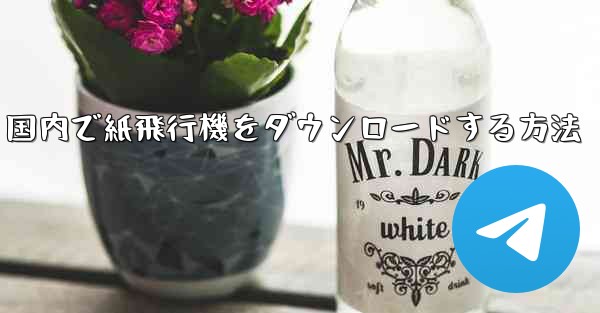 国内で紙飛行機をダウンロードする方法