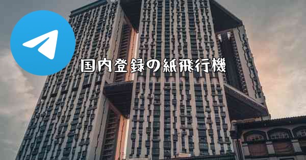 国内登録の紙飛行機