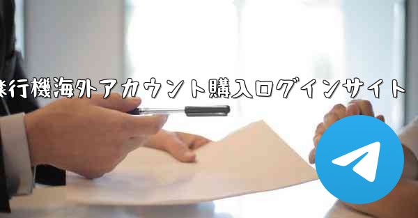 紙飛行機海外アカウント購入ログインサイト