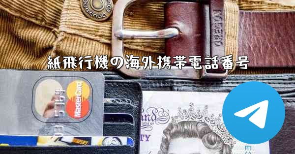 紙飛行機の海外携帯電話番号