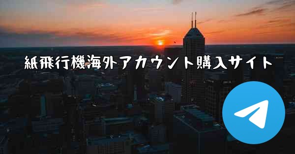 紙飛行機海外アカウント購入サイト