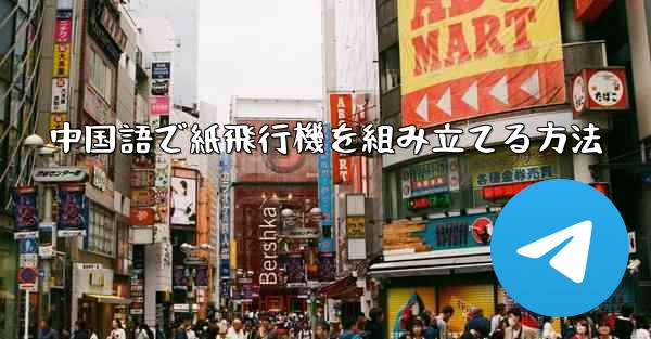 中国語で紙飛行機を組み立てる方法