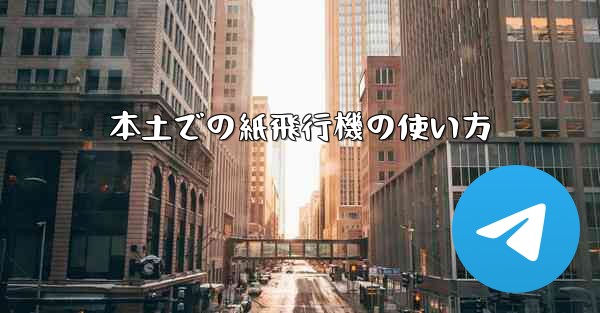 本土での紙飛行機の使い方