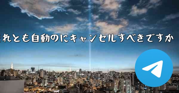 紙飛行機は自分でキャンセルするべきですかそれとも自動のにキャンセルすべきですか