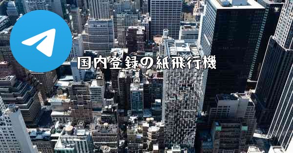 国内登録の紙飛行機