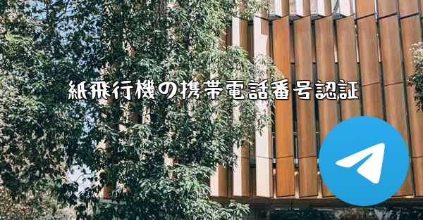 紙飛行機の携帯電話番号認証