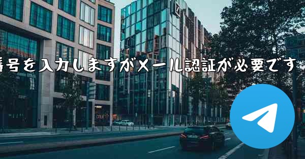 紙飛行機は携帯電話番号を入力しますがメール認証が必要です